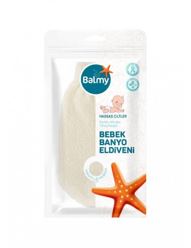 Balmy Baby Bambu Bebek Banyo Eldiveni