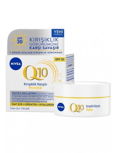 Nivea Q10 Power Kırışıklık Karşıtı Ekstra Sıkılaştırıcı Gündüz Yüz Bakım Kremi